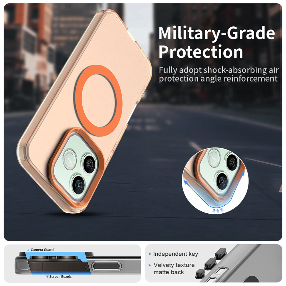 MagSafe pouzdro pro Honor 600 Lite, Techsuit, CandyCase, Oranžové