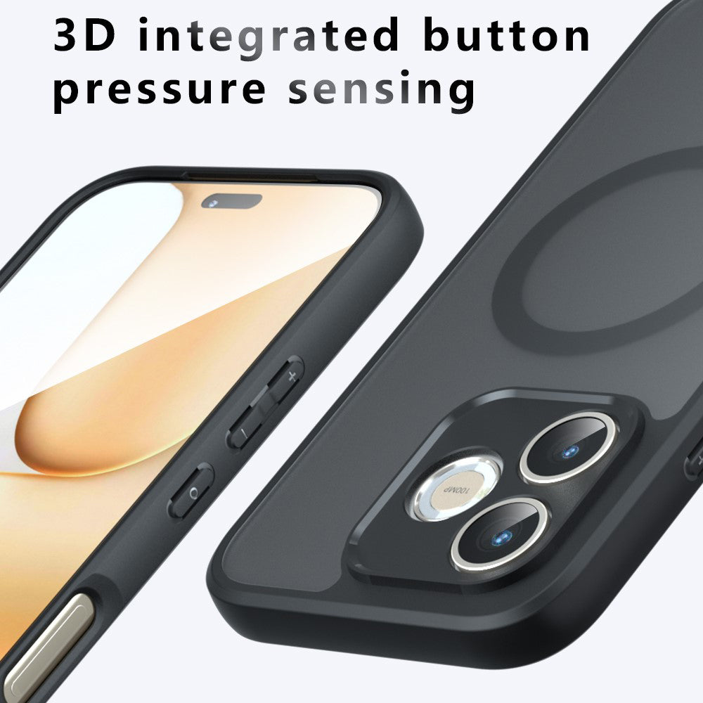 Pouzdro MagSafe pro Honor 600 Lite, Techsuit, PureFrost, Saténově černé