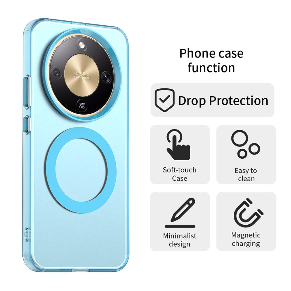 Pouzdro MagSafe pro Honor Magic8 Lite, Techsuit, CandyCase, Modrá