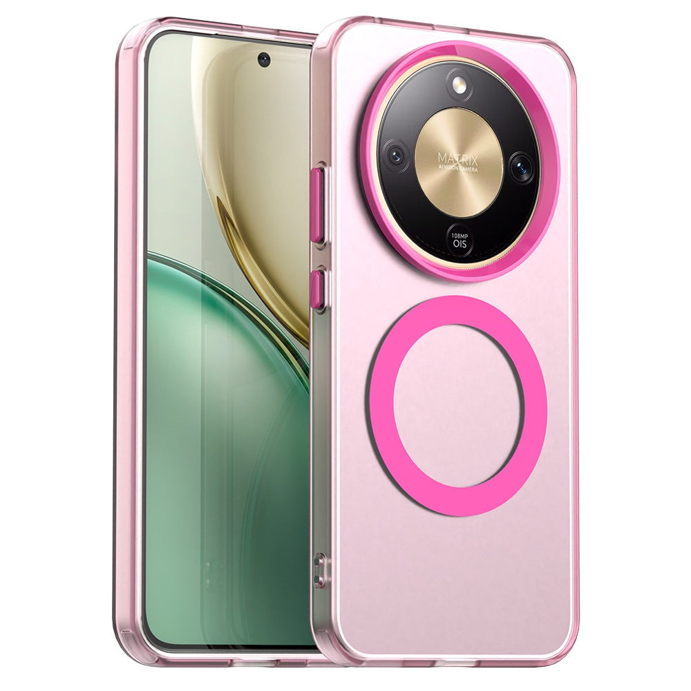 Pouzdro MagSafe pro Honor Magic8 Lite, Techsuit, CandyCase, Růžové