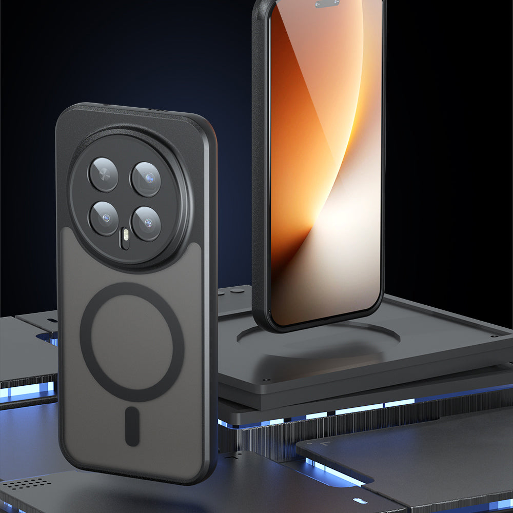 MagSafe pouzdro pro Honor Magic8 Pro, Techsuit, PureFrost, Černá saténová
