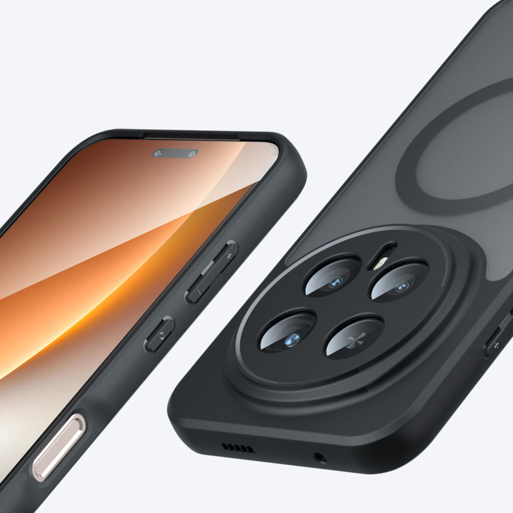 MagSafe pouzdro pro Honor Magic8 Pro, Techsuit, PureFrost, Černá saténová
