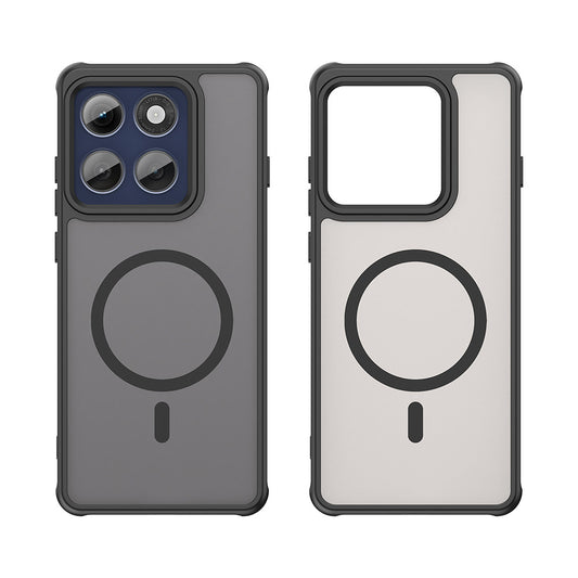 MagSafe pouzdro pro Motorola Edge 60 Pro, Techsuit, HaloFrost II (velký otvor na čočku), černé