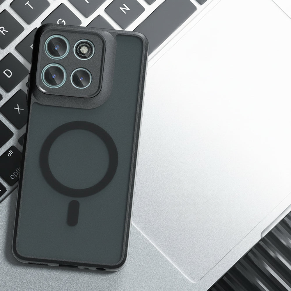 Pouzdro MagSafe pro Motorola Moto G67 Power / G57 Power, Techsuit, PureFrost, Saténově černé