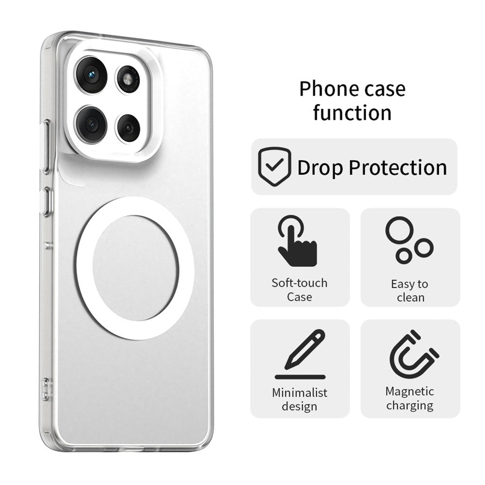 Pouzdro MagSafe pro Motorola Moto G86, Techsuit, CandyCase, Bílá