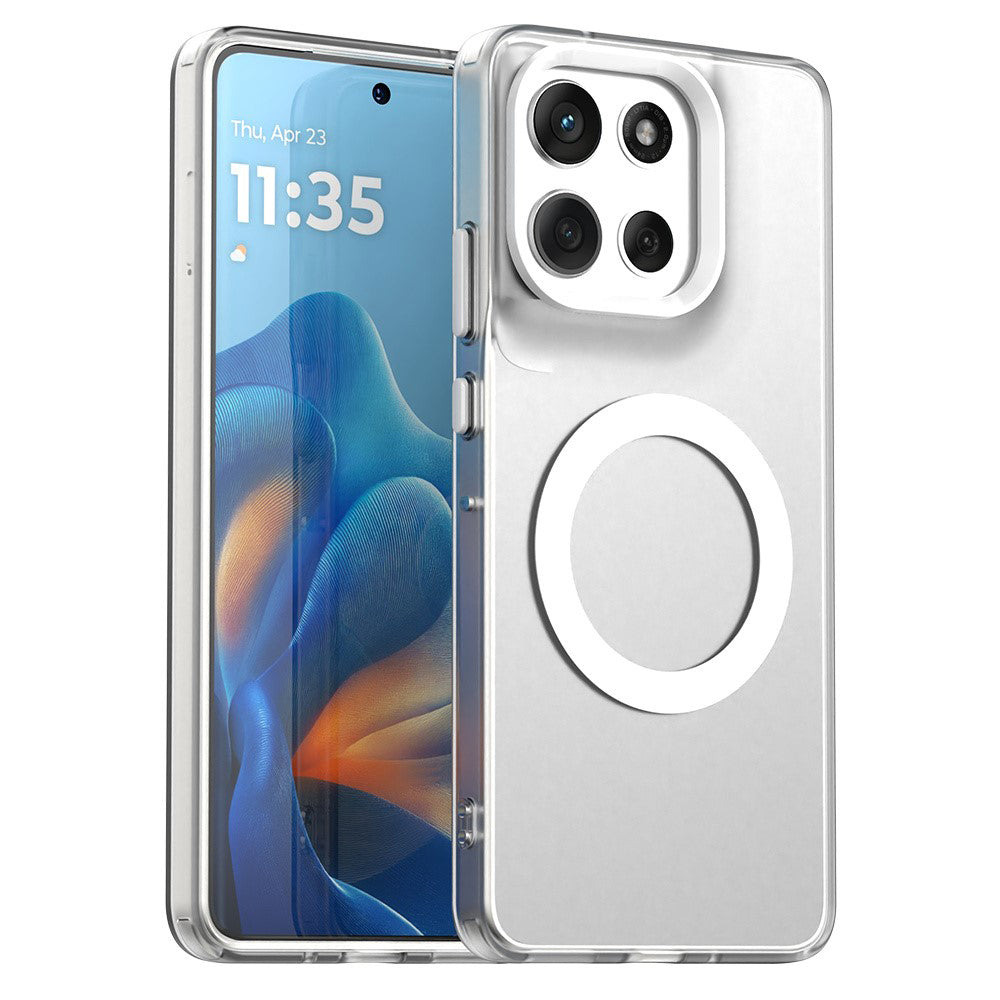 Pouzdro MagSafe pro Motorola Moto G86, Techsuit, CandyCase, Bílá
