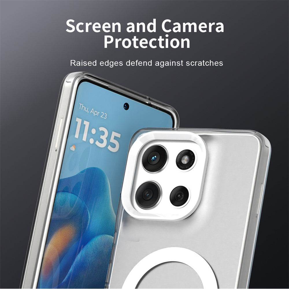 Pouzdro MagSafe pro Motorola Moto G86, Techsuit, CandyCase, Bílá