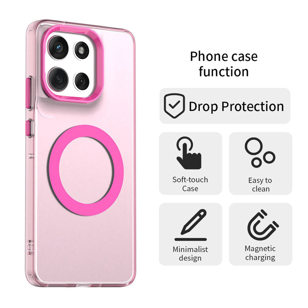 Pouzdro MagSafe pro Motorola Moto G86, Techsuit, CandyCase, Růžové