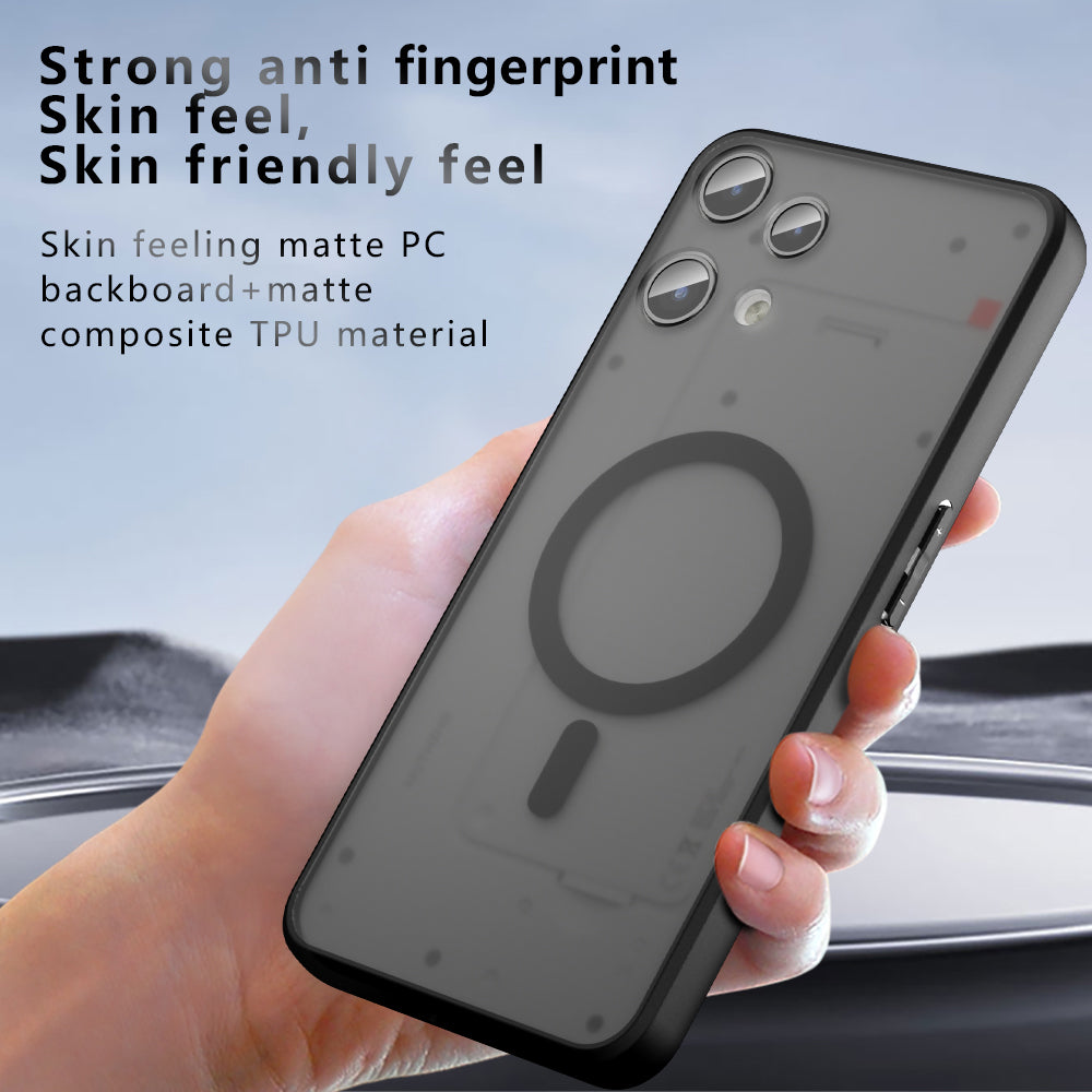 MagSafe Case for Nothing Phone (3a) Lite, Techsuit, PureFrost, Satin Black