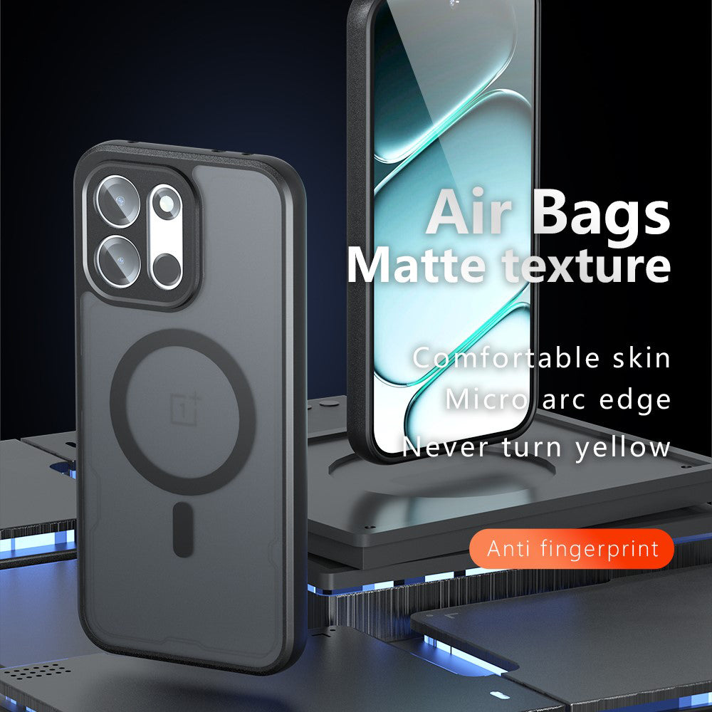 MagSafe pouzdro pro OnePlus Nord 6, Techsuit, PureFrost, Černá saténová