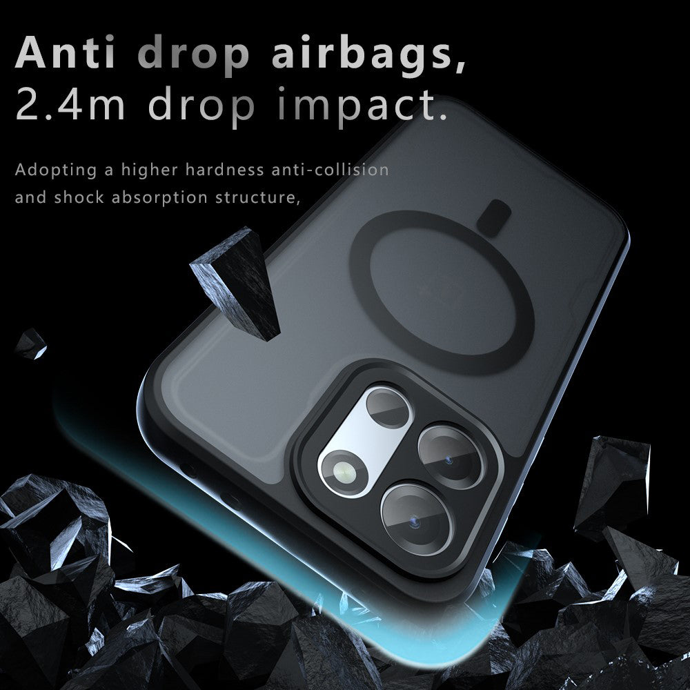 MagSafe pouzdro pro OnePlus Nord 6, Techsuit, PureFrost, Černá saténová