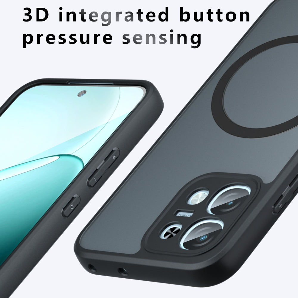 MagSafe pouzdro pro Oppo A6 4G, Techsuit, PureFrost, Černá saténová