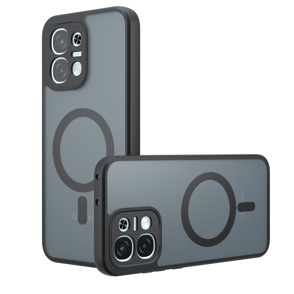MagSafe pouzdro pro Oppo A6 Pro 5G / A6 Pro 4G, Techsuit, PureFrost, Černá saténová