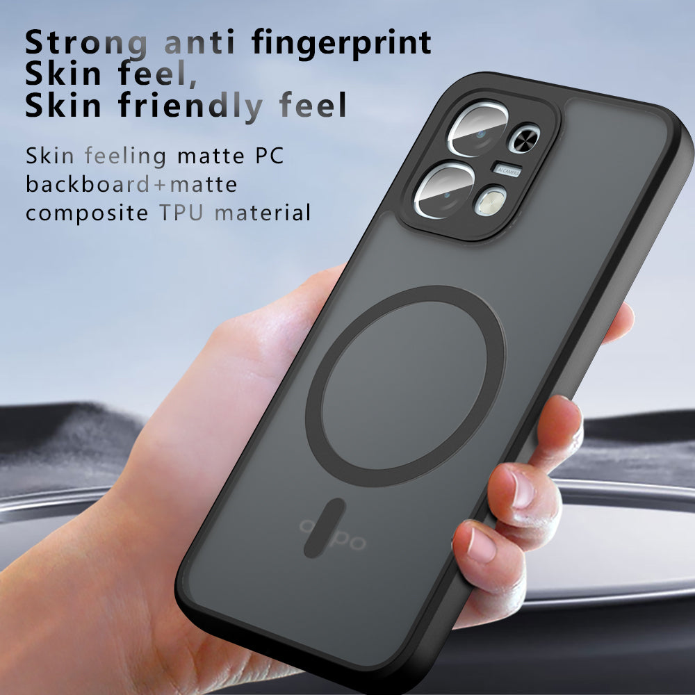 MagSafe pouzdro pro Oppo A6 Pro 5G / A6 Pro 4G, Techsuit, PureFrost, Černá saténová