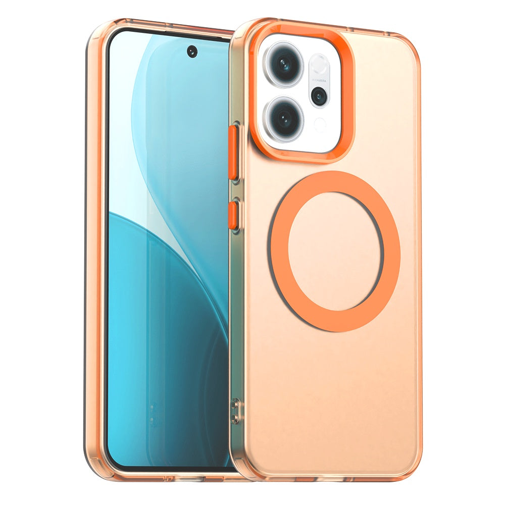 Pouzdro MagSafe pro Oppo Reno14, Techsuit, CandyCase, Oranžové