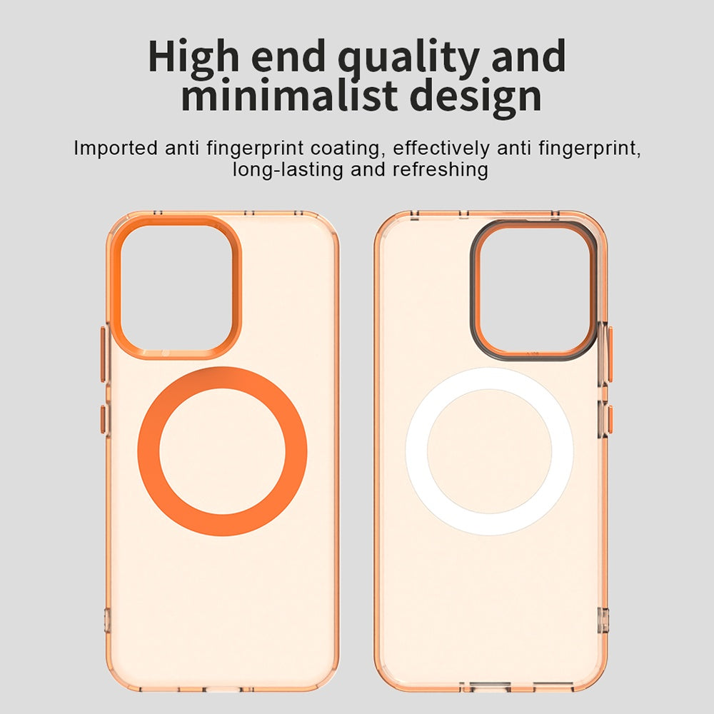 Pouzdro MagSafe pro Oppo Reno14, Techsuit, CandyCase, Oranžové