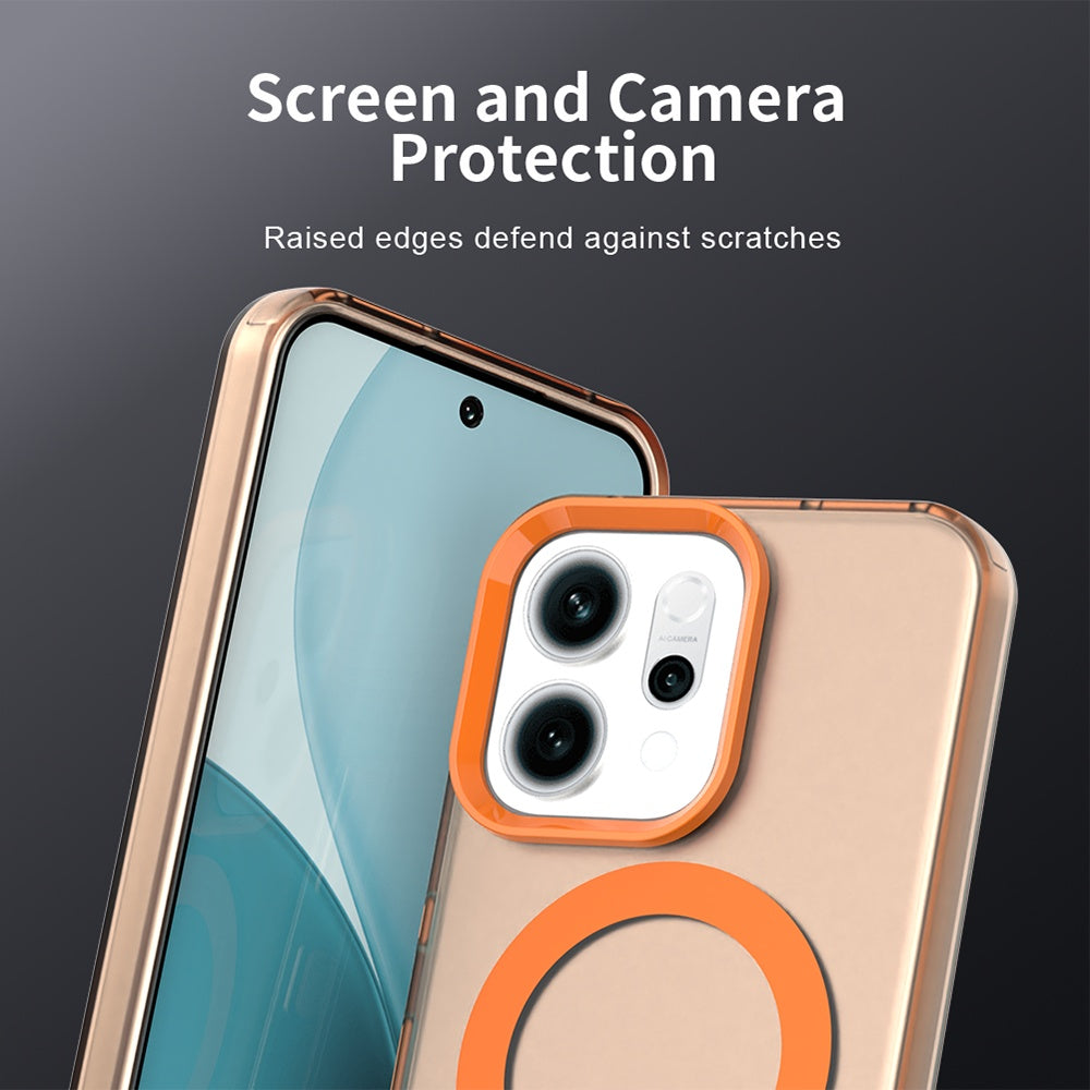 Pouzdro MagSafe pro Oppo Reno14, Techsuit, CandyCase, Oranžové