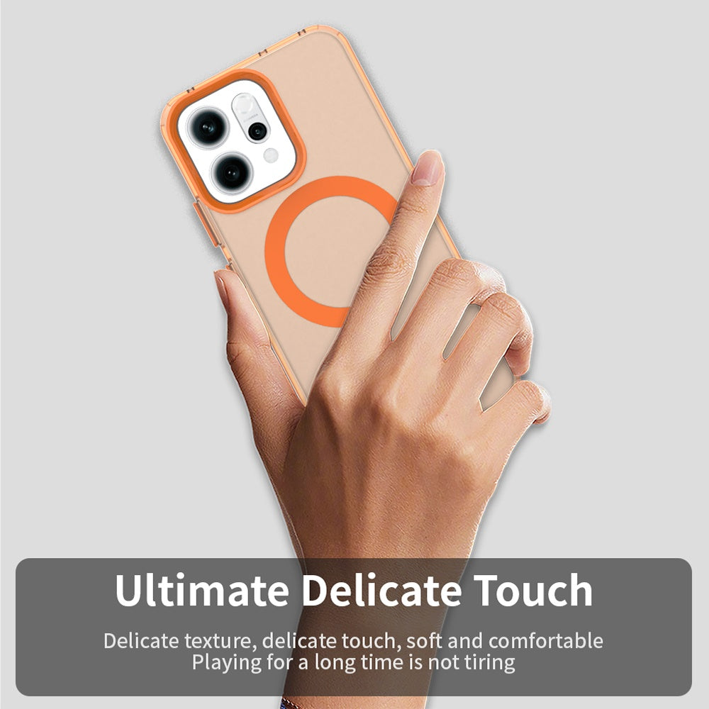Pouzdro MagSafe pro Oppo Reno14, Techsuit, CandyCase, Oranžové