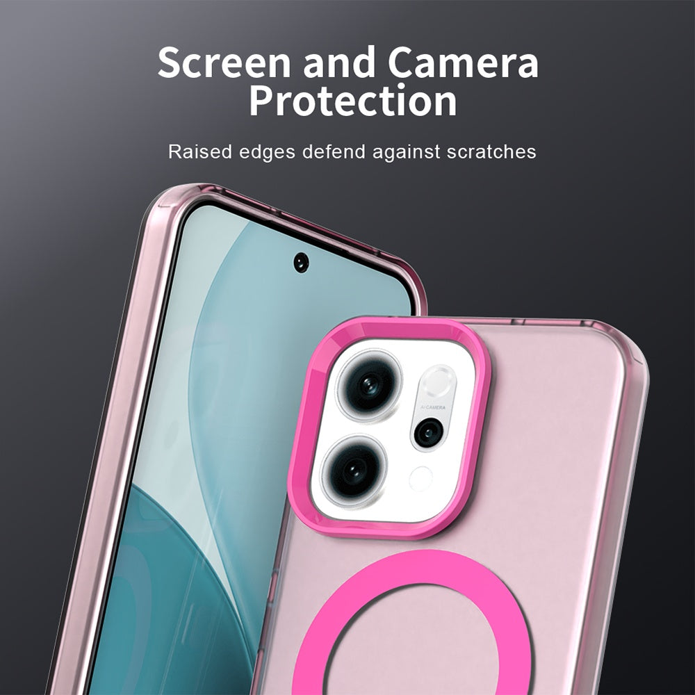 Pouzdro MagSafe pro Oppo Reno14, Techsuit, CandyCase, Růžové