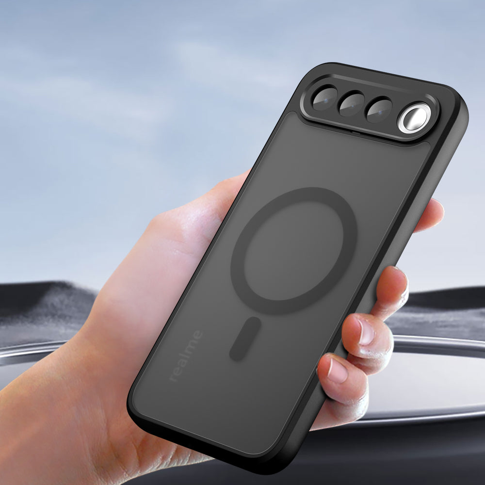 MagSafe pouzdro pro Realme 16, Techsuit, PureFrost, Černá saténová