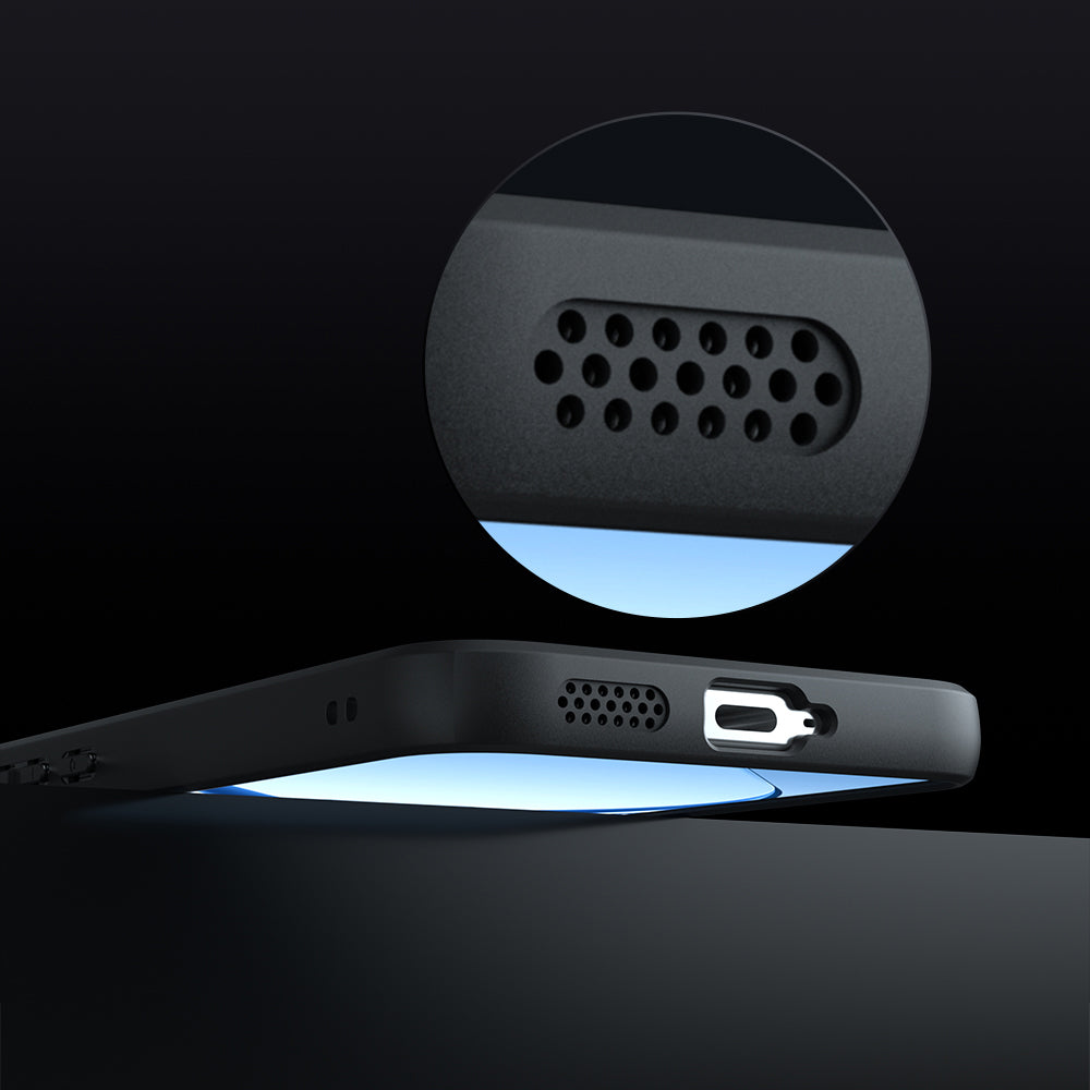 MagSafe pouzdro pro Realme 16, Techsuit, PureFrost, Černá saténová