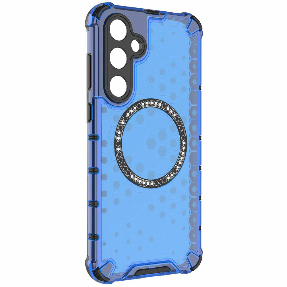 MagSafe pouzdro pro Samsung Galaxy A26 A266, Techsuit, HoneyComb Shield, Modrá