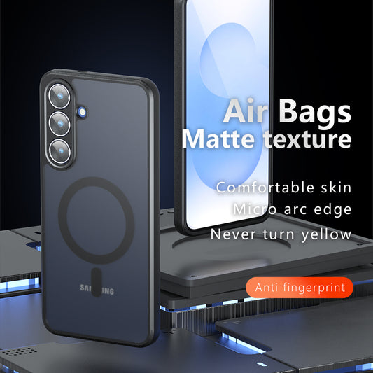 Pouzdro MagSafe pro Samsung Galaxy A07 4G A075, Techsuit, PureFrost, Saténově černé