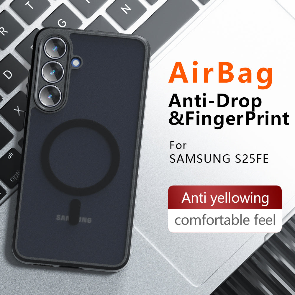 Pouzdro MagSafe pro Samsung Galaxy A07 4G A075, Techsuit, PureFrost, Saténově černé
