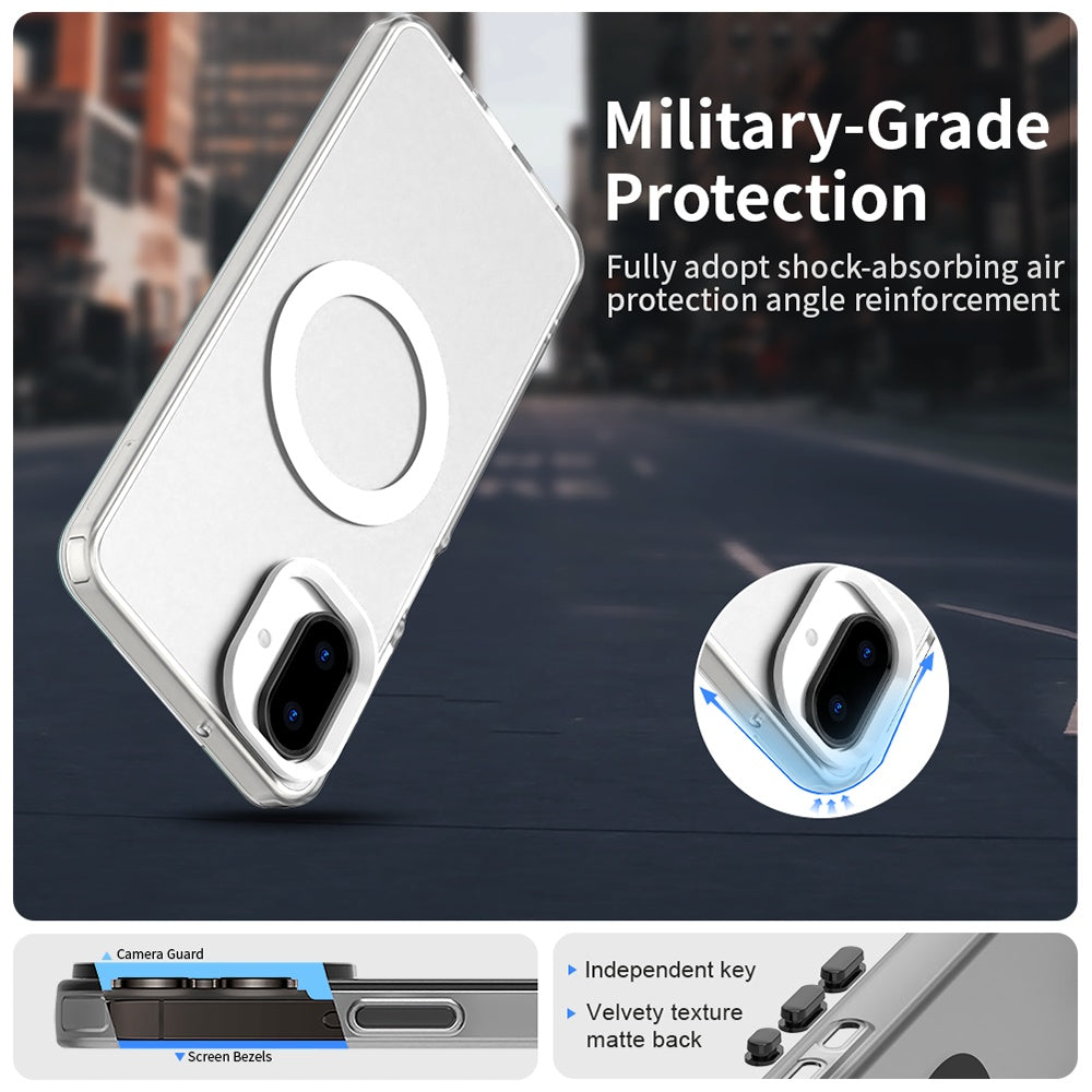 MagSafe pouzdro pro Samsung Galaxy A07 4G A075, Techsuit, CandyCase, bílé