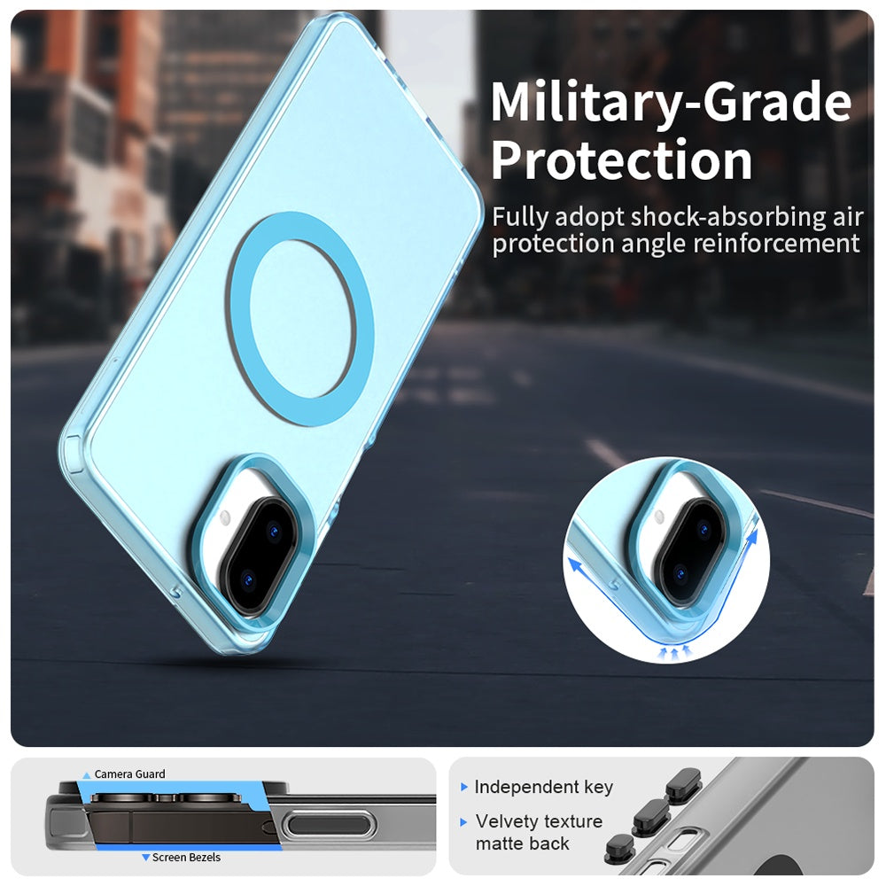 MagSafe pouzdro pro Samsung Galaxy A07 4G A075, Techsuit, CandyCase, Modrá