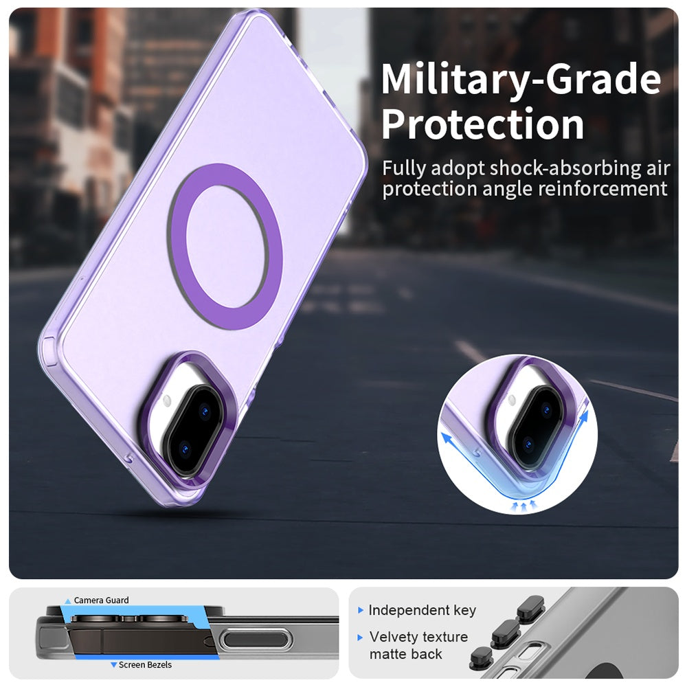 MagSafe pouzdro pro Samsung Galaxy A07 4G A075, Techsuit, CandyCase, Fialová