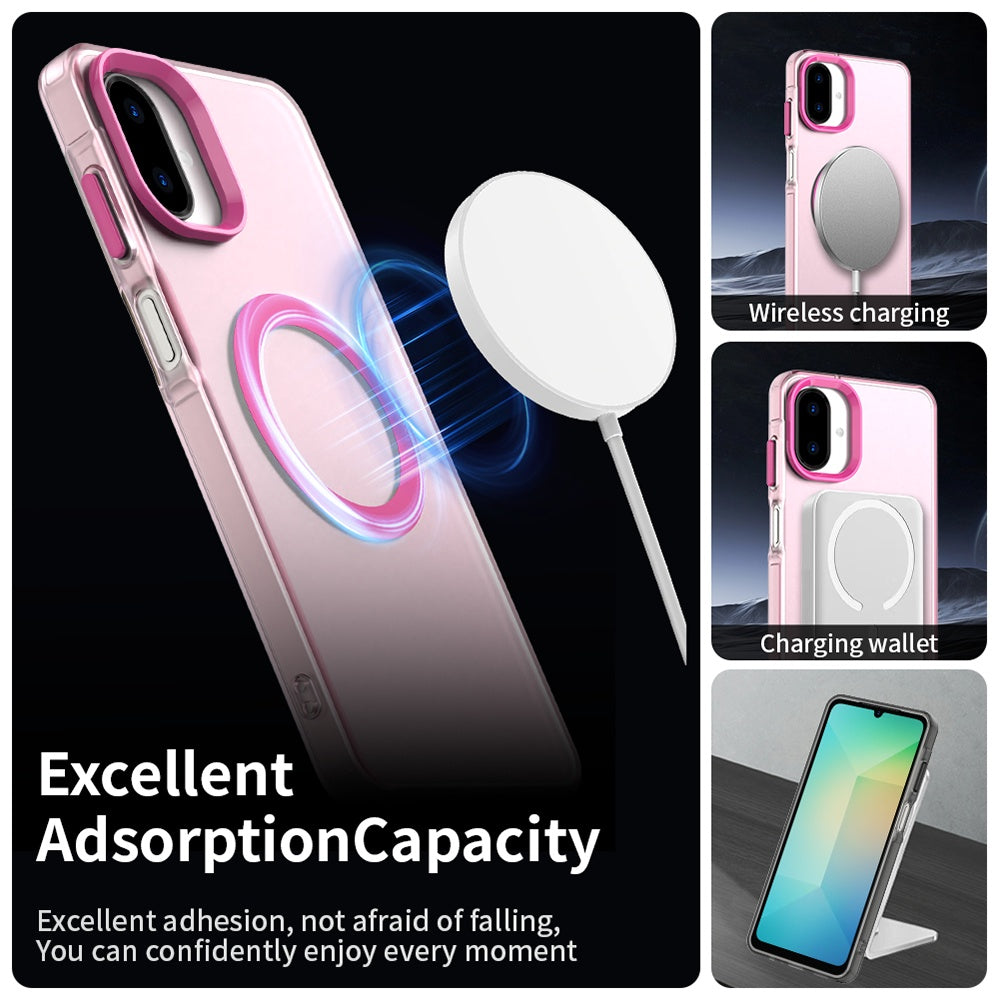 MagSafe pouzdro pro Samsung Galaxy A07 4G A075, Techsuit, CandyCase, růžové