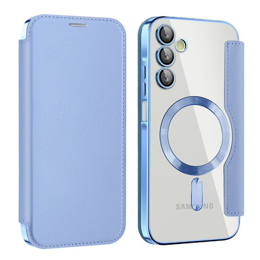 MagSafe pouzdro pro Samsung Galaxy A15 5G A156 / A15 A155, Techsuit, SmartMag Book, modré