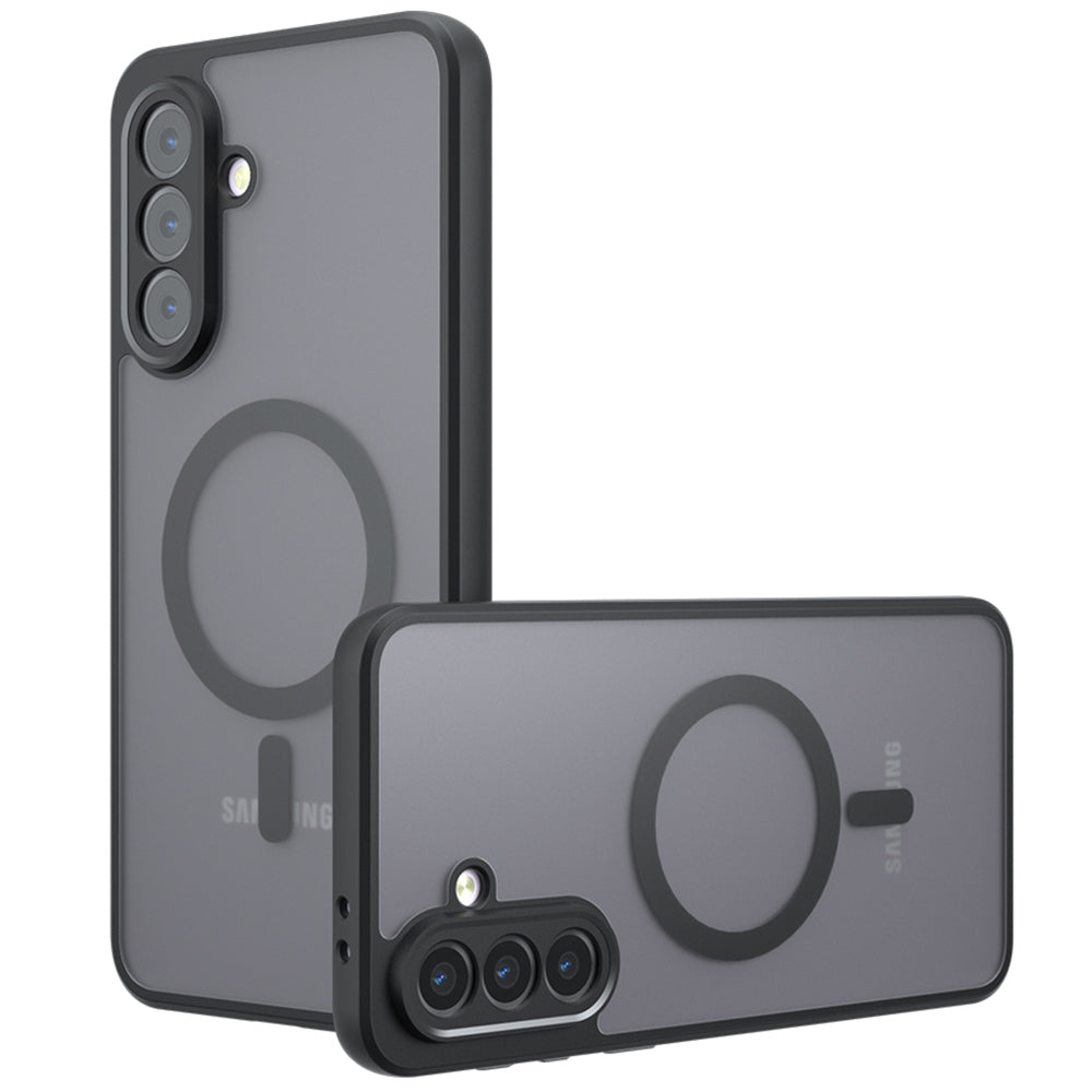 MagSafe pouzdro pro Samsung Galaxy A16 5G A166 / A16 4G A165, Techsuit, PureFrost, Černá saténová