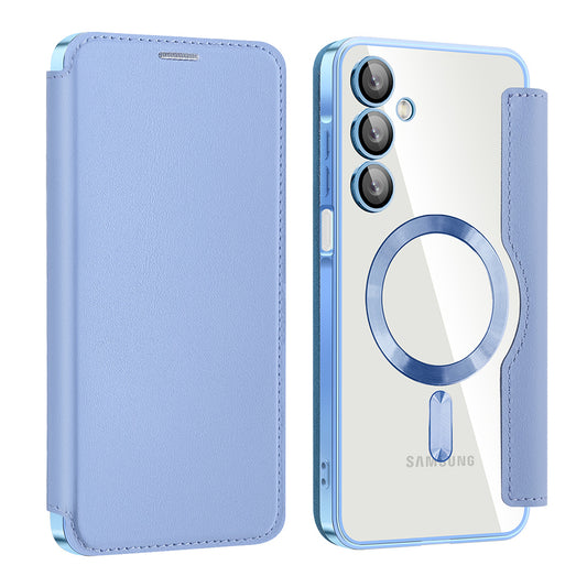 MagSafe pouzdro pro Samsung Galaxy A16 5G A166 / A16 4G A165, Techsuit, SmartMag Book, modré