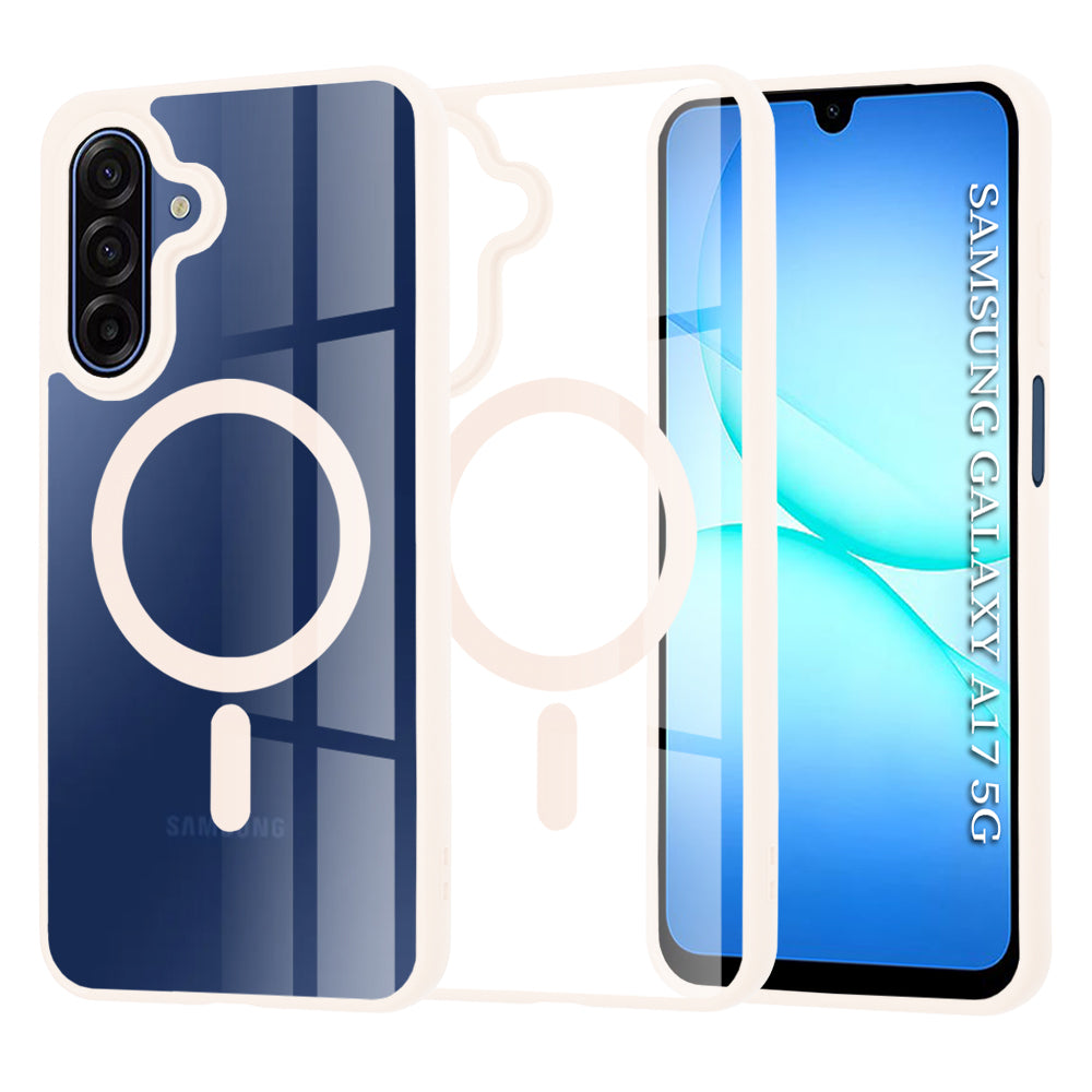 MagSafe pouzdro pro Samsung Galaxy A17 4G / A17 5G, Techsuit, Pro, růžové
