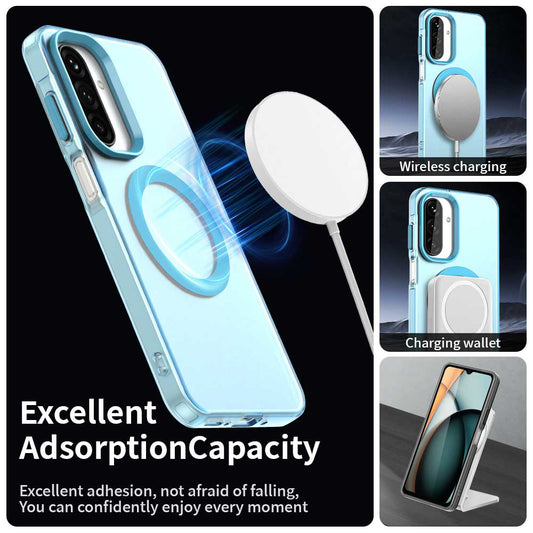 MagSafe pouzdro pro Samsung Galaxy A17 5G, Techsuit, CandyCase, Modrá