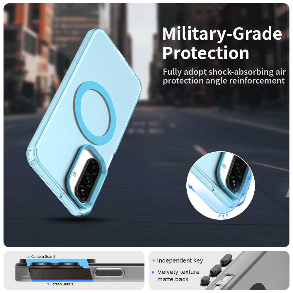 MagSafe pouzdro pro Samsung Galaxy A17 5G A176, Techsuit, CandyCase, modrá