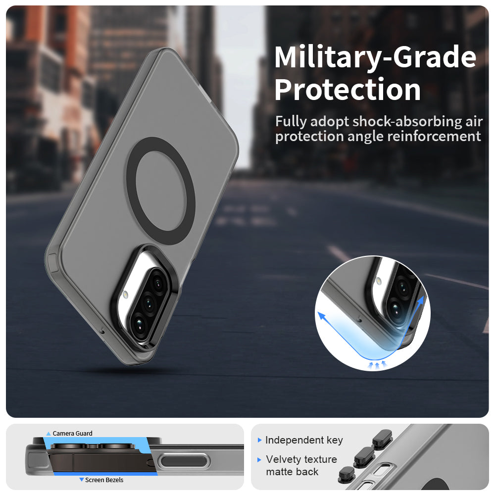 MagSafe pouzdro pro Samsung Galaxy A17 5G, Techsuit, CandyCase, černé
