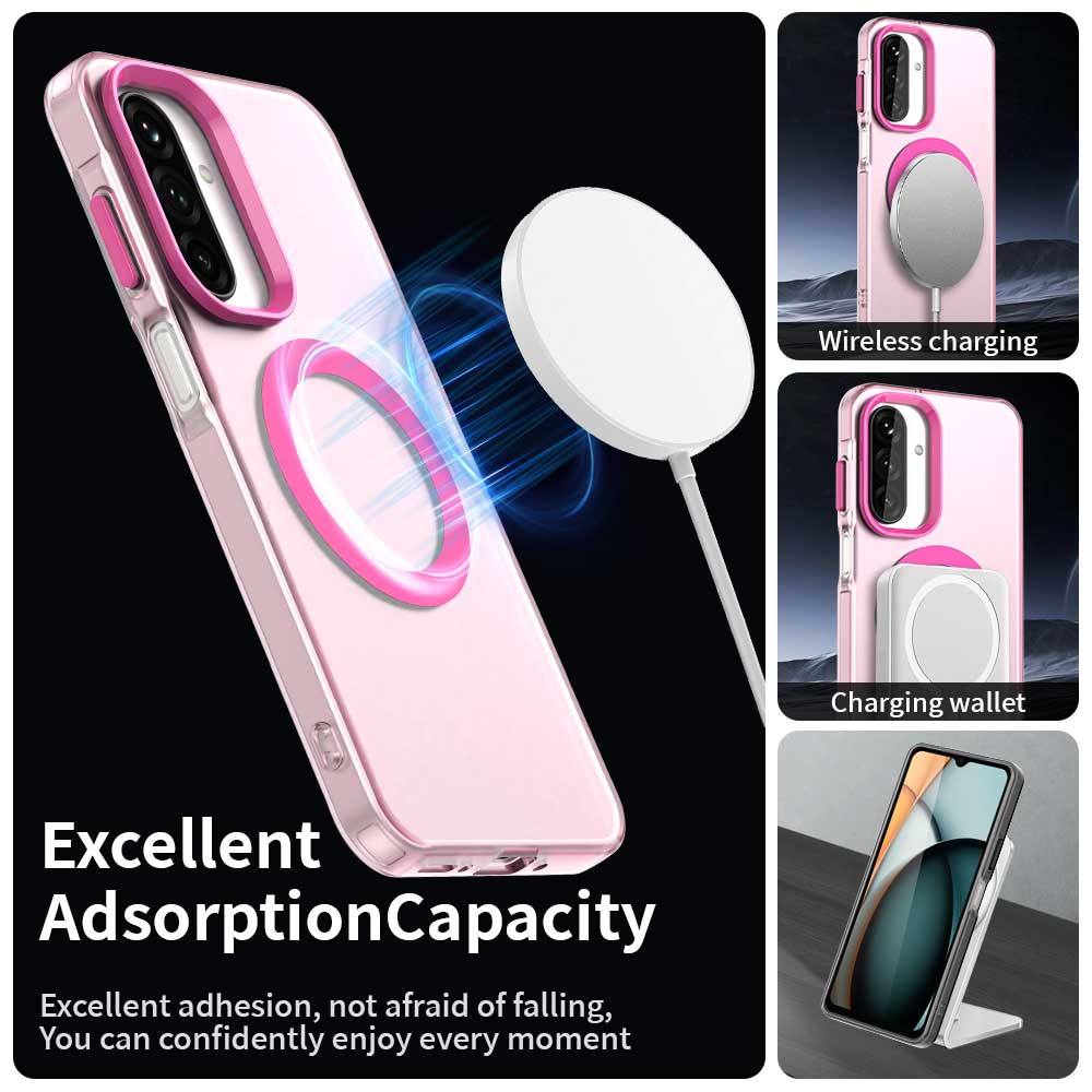 MagSafe pouzdro pro Samsung Galaxy A17 5G A176, Techsuit, CandyCase, růžové