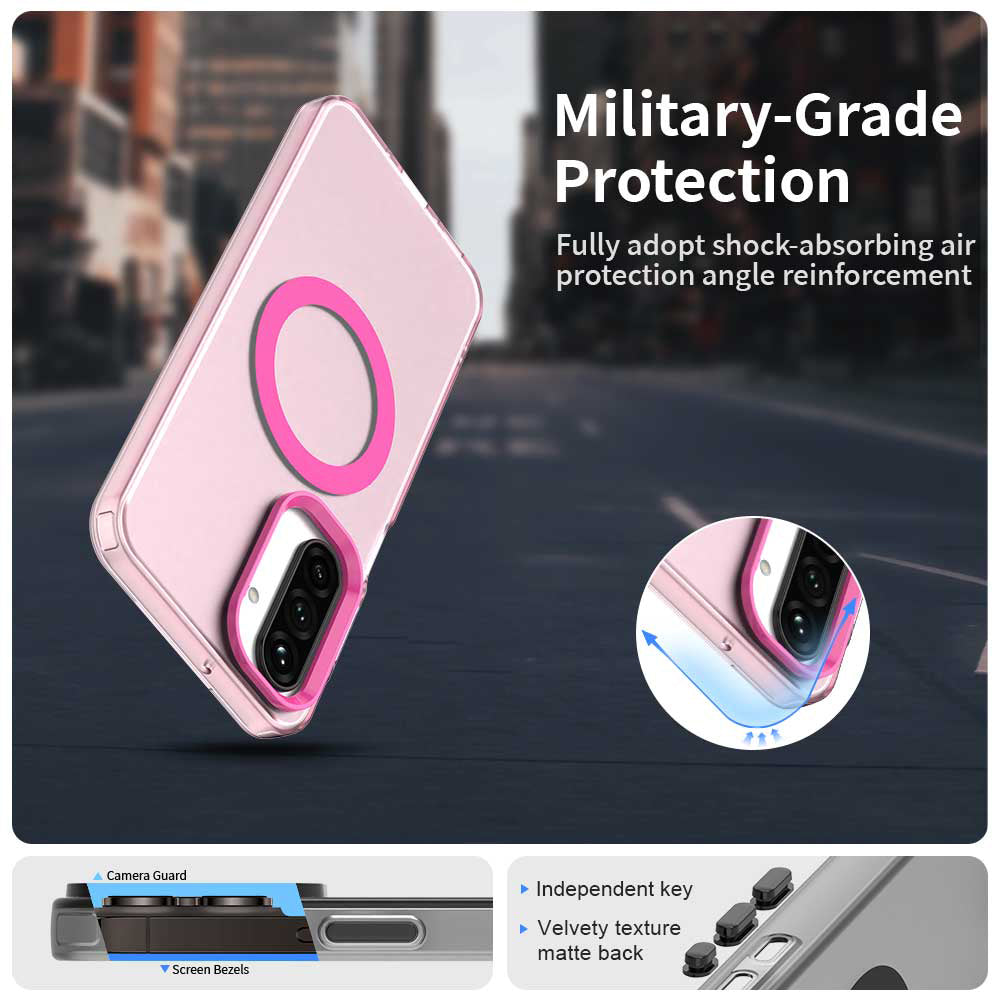 MagSafe pouzdro pro Samsung Galaxy A17 5G A176, Techsuit, CandyCase, růžové