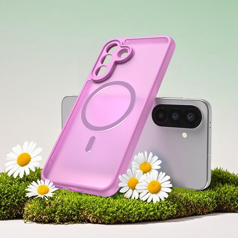 MagSafe pouzdro pro Samsung Galaxy A27 5G, Techsuit, HaloFrost II, růžové