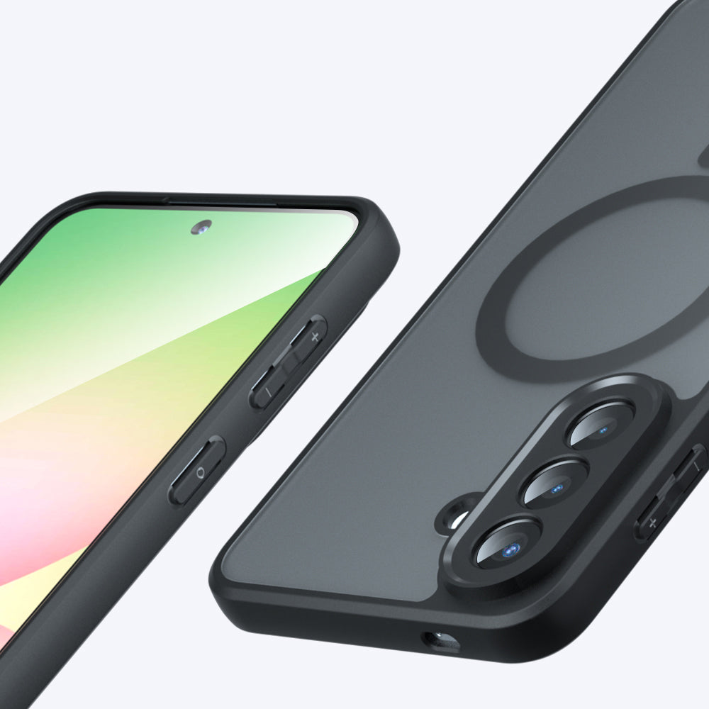 MagSafe pouzdro pro Samsung Galaxy A27 5G, Techsuit, PureFrost, Černá saténová