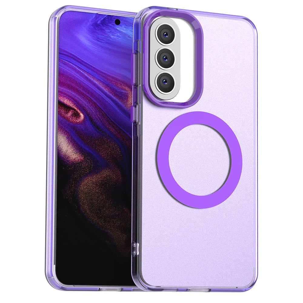 Pouzdro MagSafe pro Samsung Galaxy A37 5G, Techsuit, CandyCase, Fialová