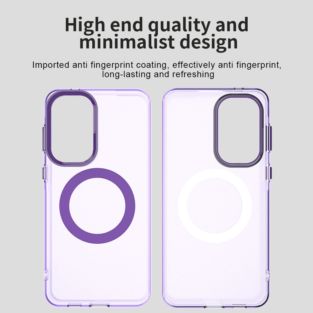 Pouzdro MagSafe pro Samsung Galaxy A37 5G, Techsuit, CandyCase, Fialová