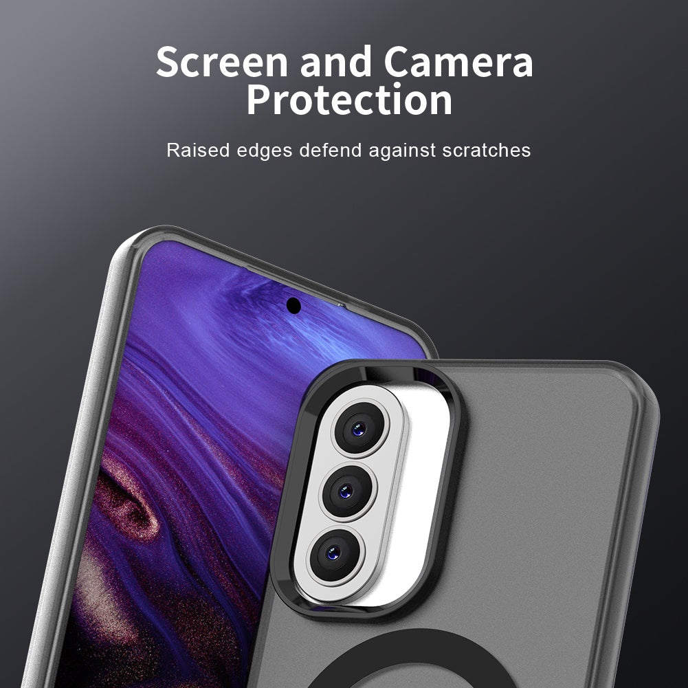 Pouzdro MagSafe pro Samsung Galaxy A37 5G, Techsuit, CandyCase, Černá