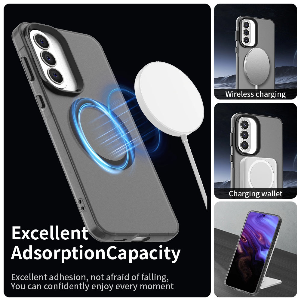 Pouzdro MagSafe pro Samsung Galaxy A37 5G, Techsuit, CandyCase, Černá