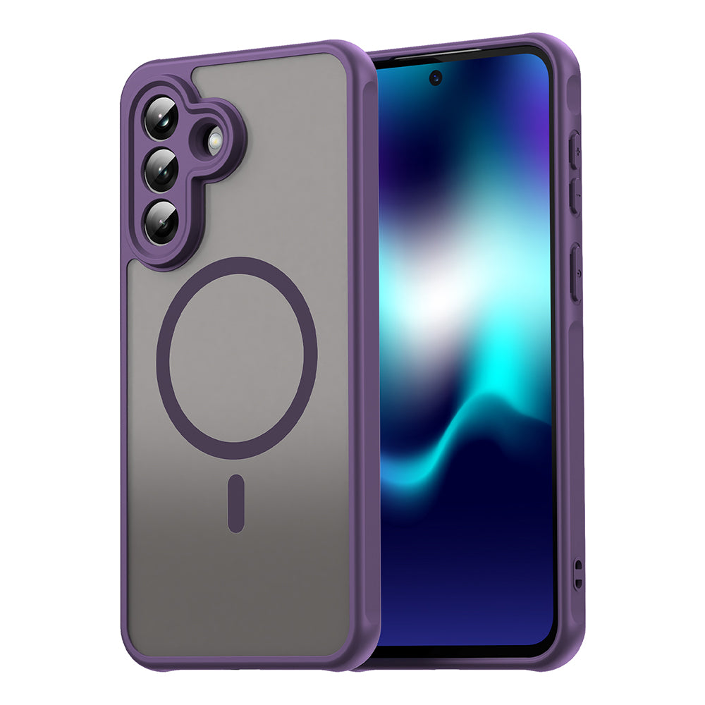 Pouzdro MagSafe pro Samsung Galaxy A37 5G, Techsuit, HaloFrost II, Fialová