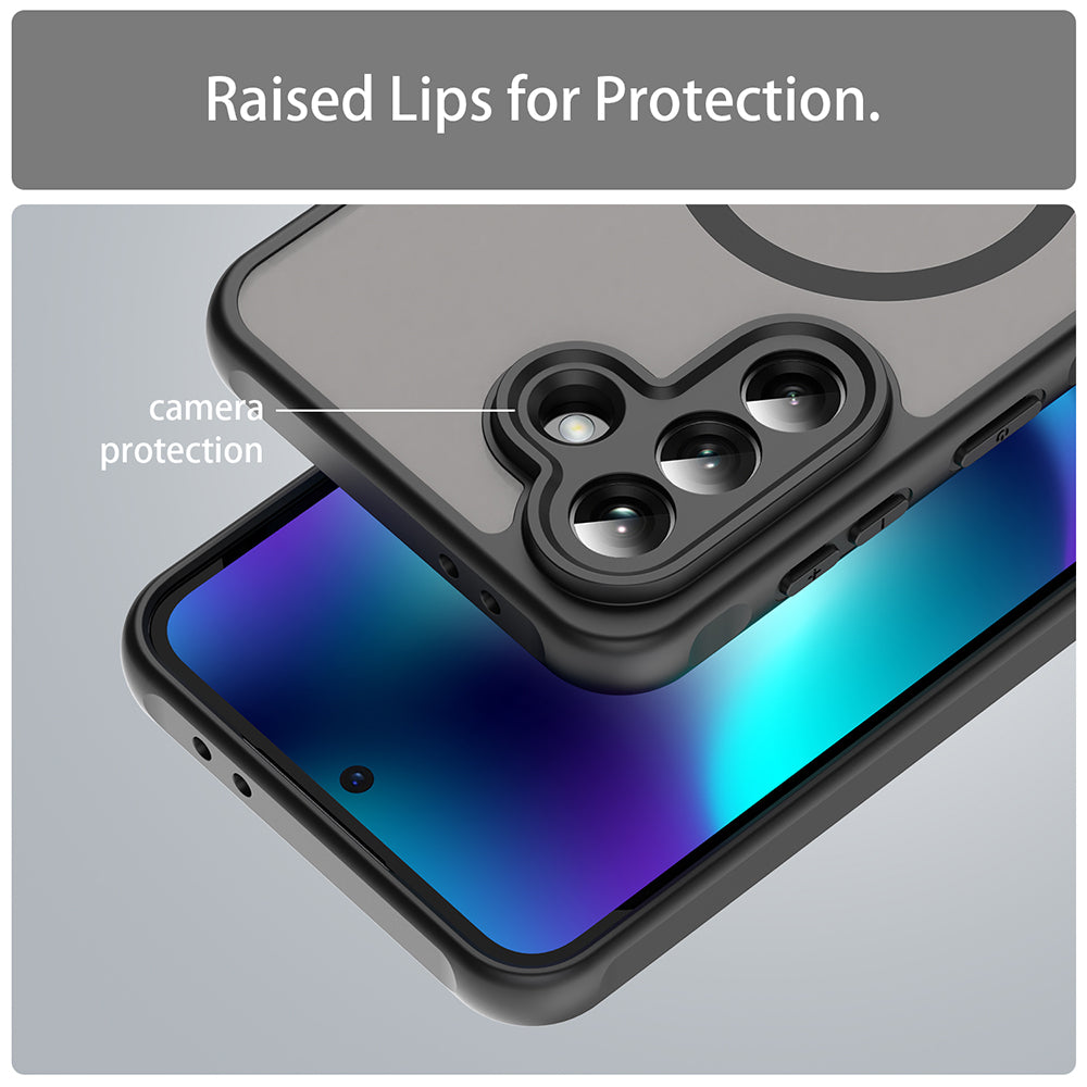 Pouzdro MagSafe pro Samsung Galaxy A37 5G, Techsuit, HaloFrost II, Černá