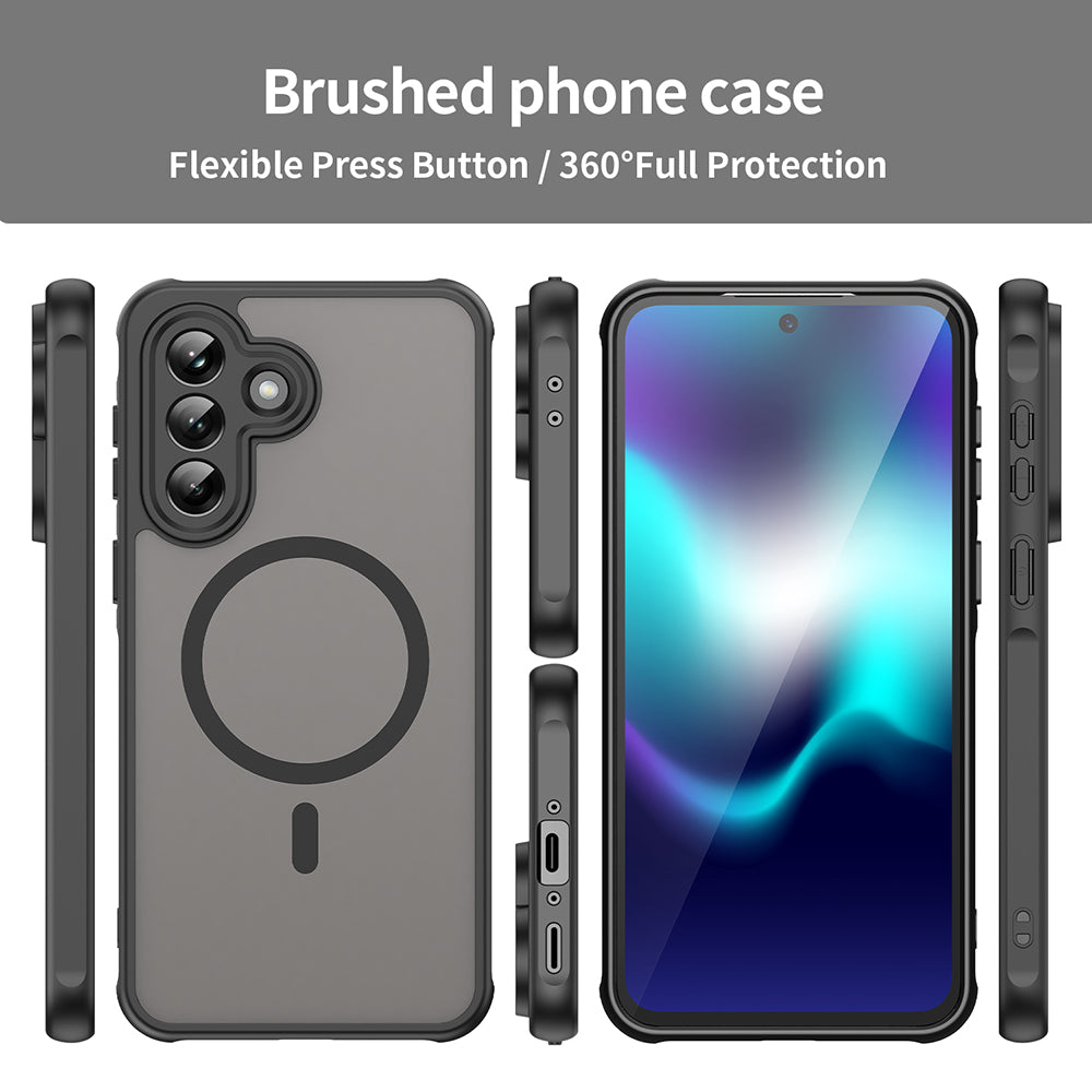 Pouzdro MagSafe pro Samsung Galaxy A37 5G, Techsuit, HaloFrost II, Černá